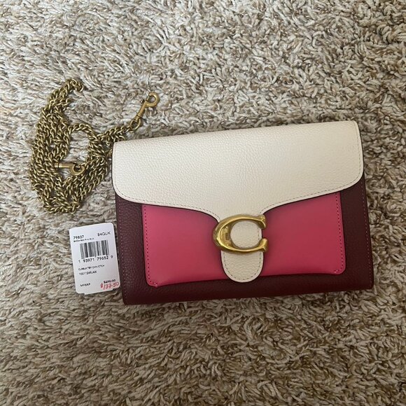 Coach Tabby Chain Clutch In Colorblock - Picture 3 of 7
